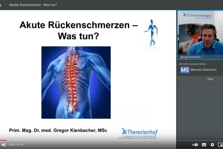 Webinar Akuter Kreuzschmerz Was tun