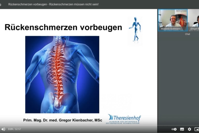 Webinar zu Rückenschmerzen